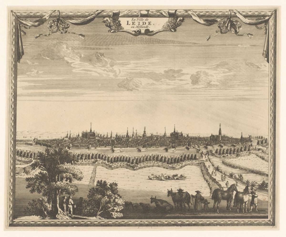 View of Leiden from the meadows — Rijksmuseum